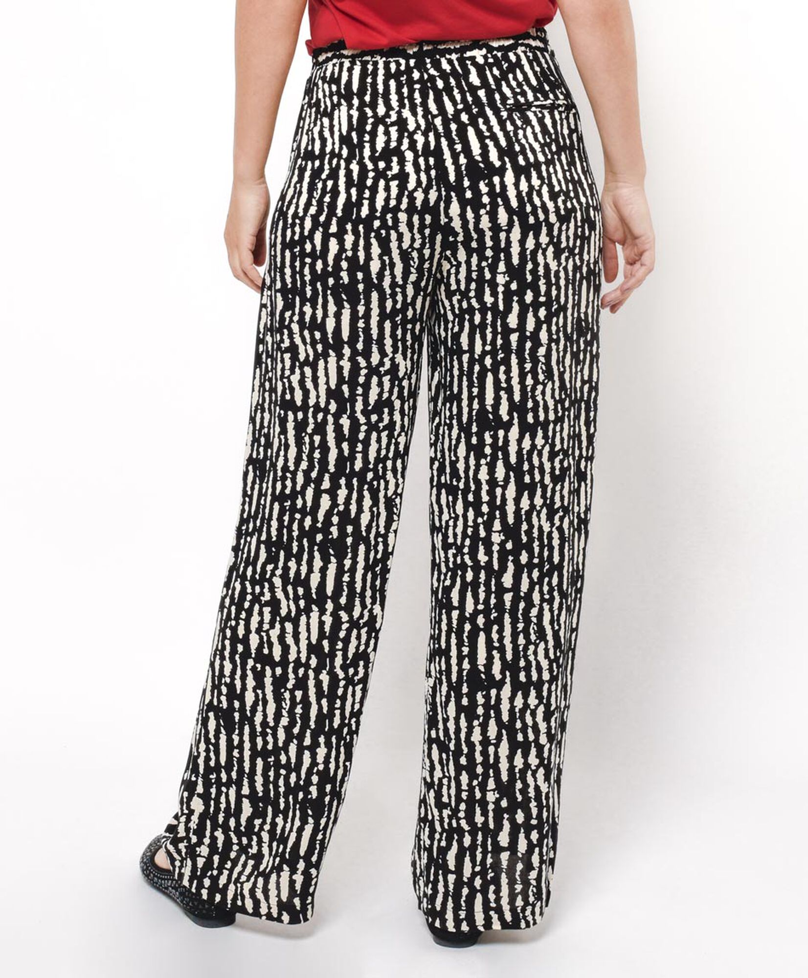 Pantalón mujer estampado bicolor Pantalón mujer estampado bicolor