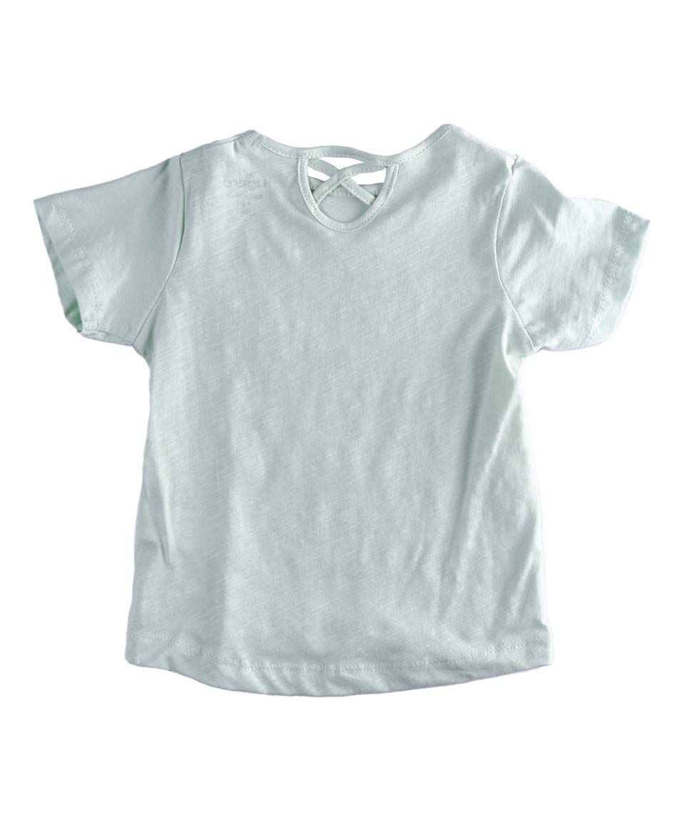 Polera manga corta cuello redondo