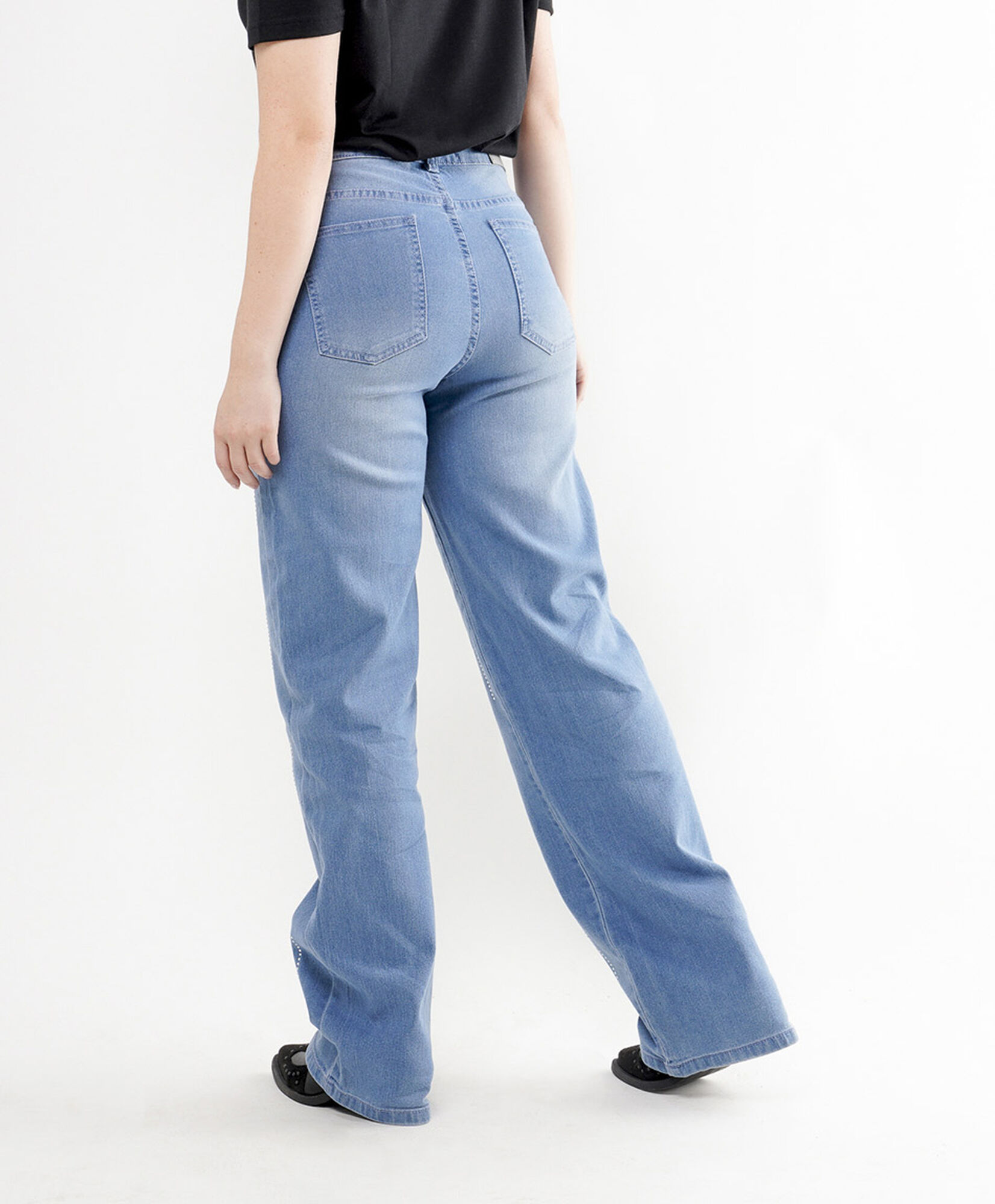 Jeans mujer brillos wide Jeans mujer brillos wide