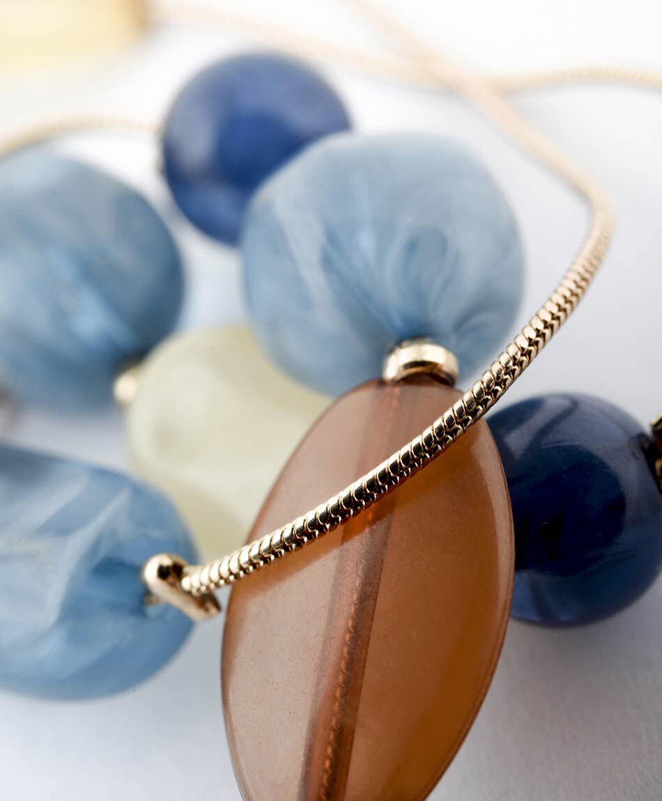 Collar mujer piedritas 1 pieza