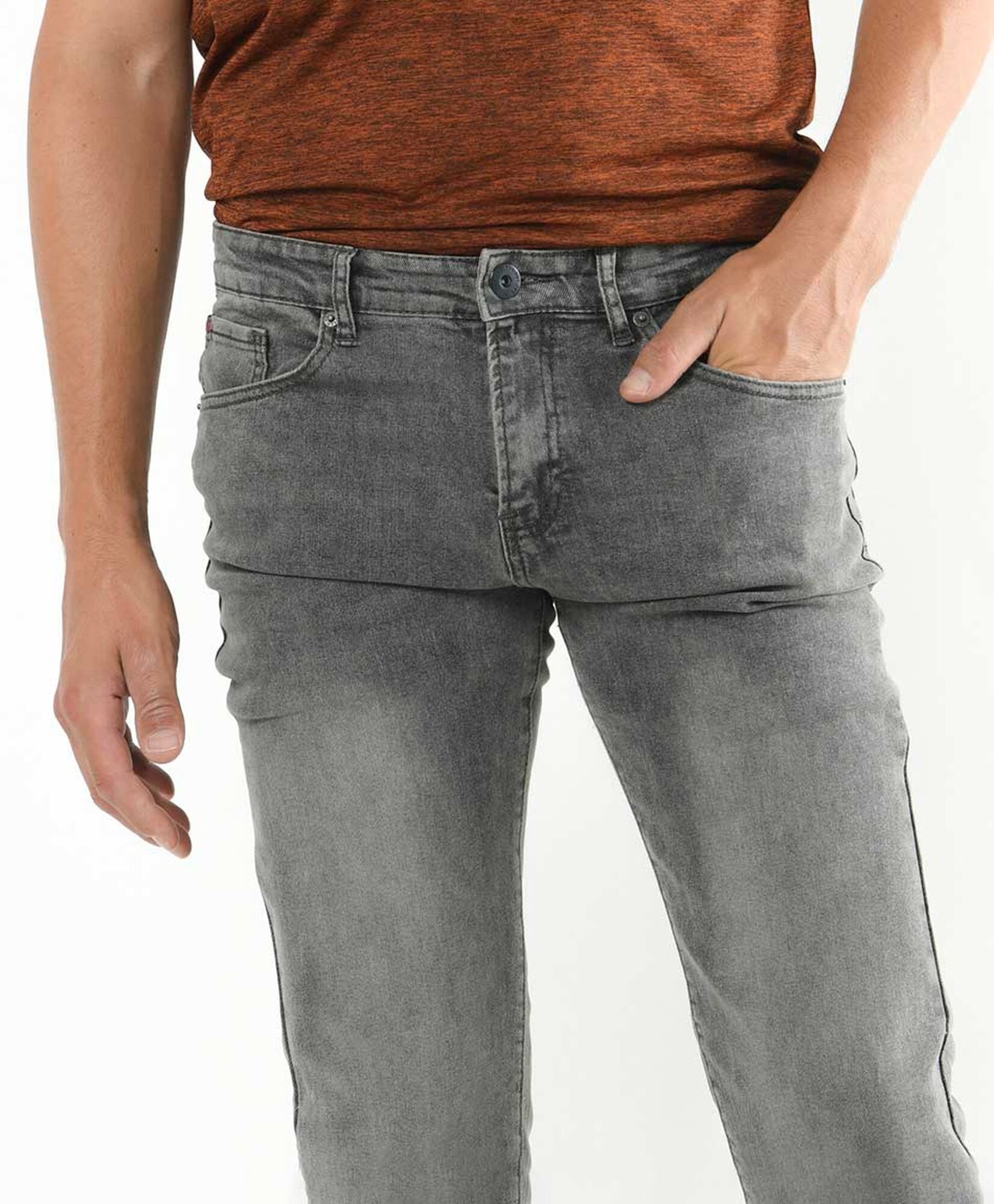 Jeans hombre gris skinny fit Jeans hombre gris skinny fit