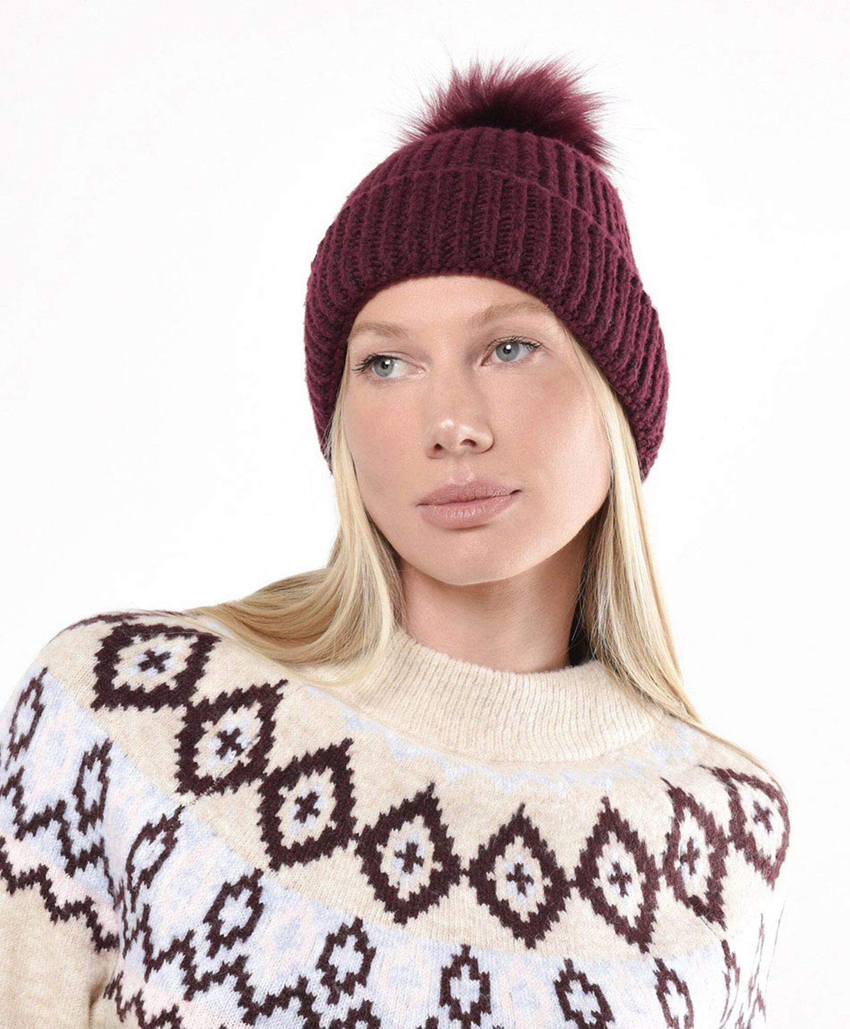 Gorro mujer pompón box regalo Gorro mujer pompón box regalo