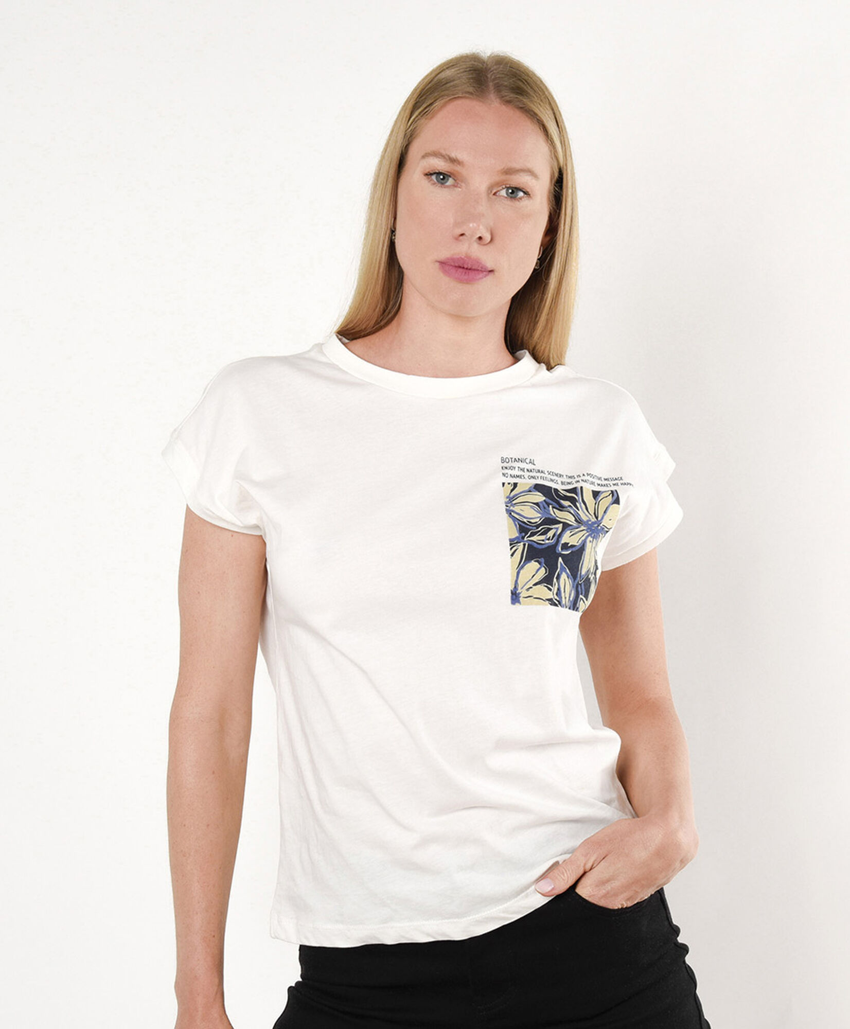 Polera mujer cuadro botanical Polera mujer cuadro botanical