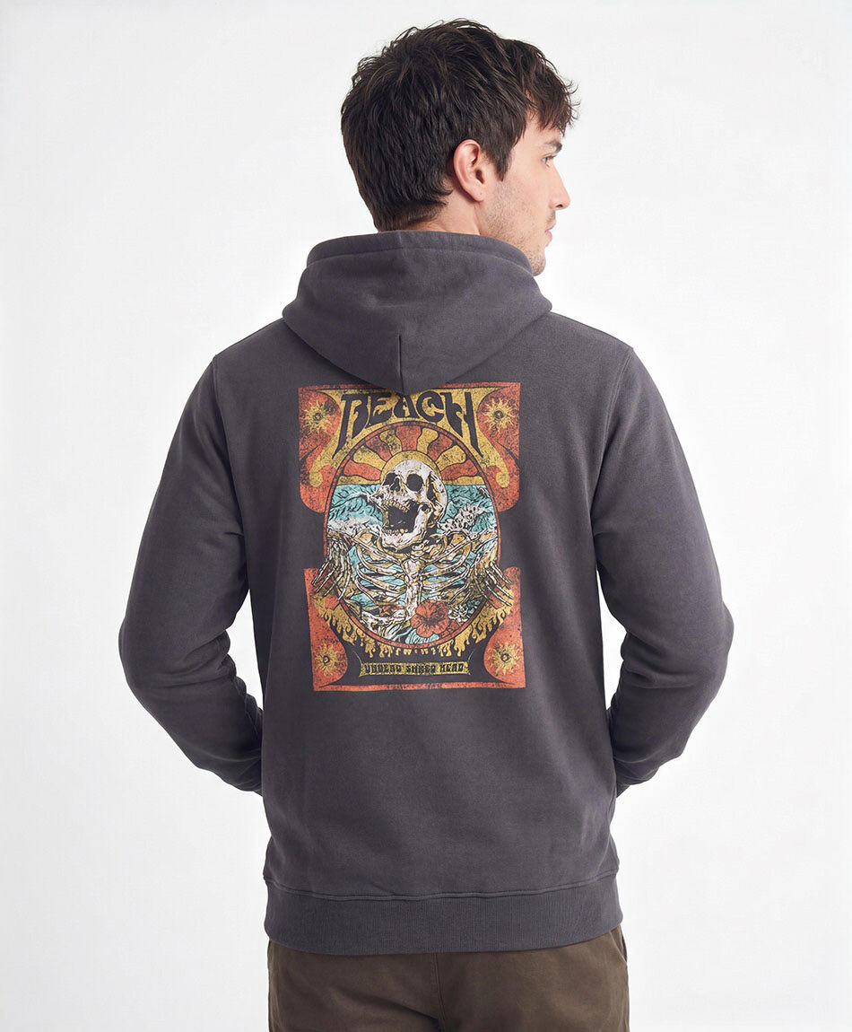 Poler&oacute;n hombre doble estampado print