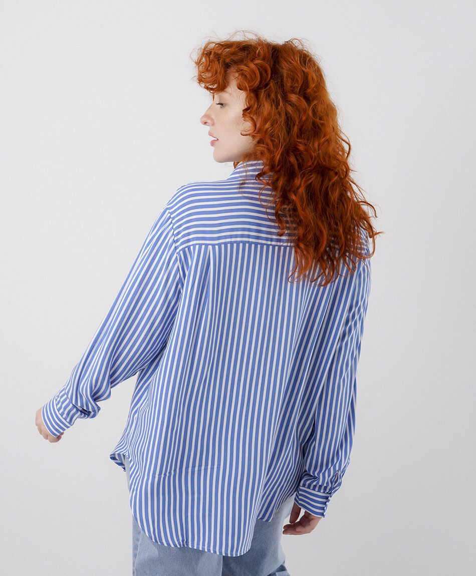 Blusa mujer l&iacute;neas bolsillo