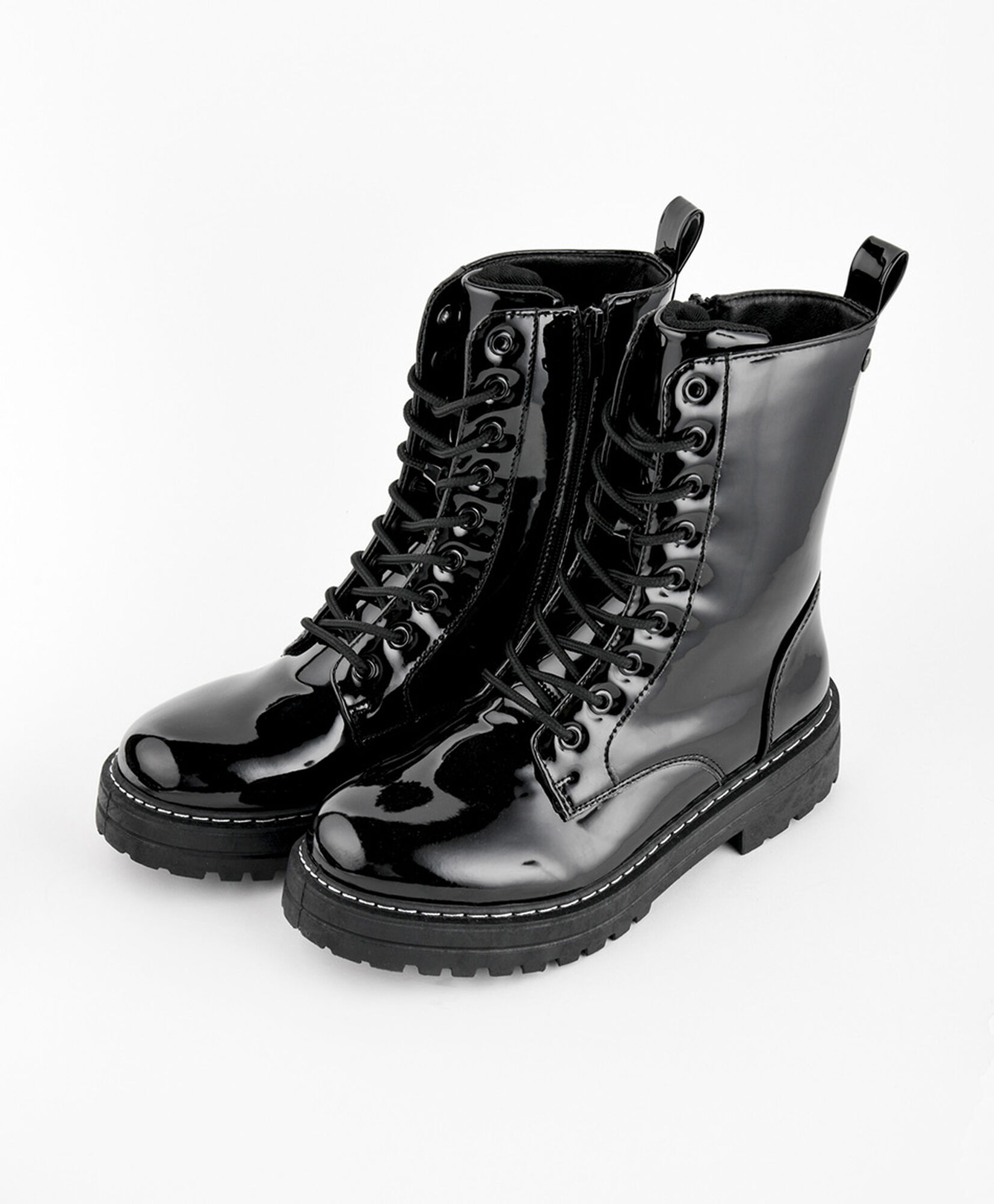 Bototo mujer cordones brillante Bototo mujer cordones brillante