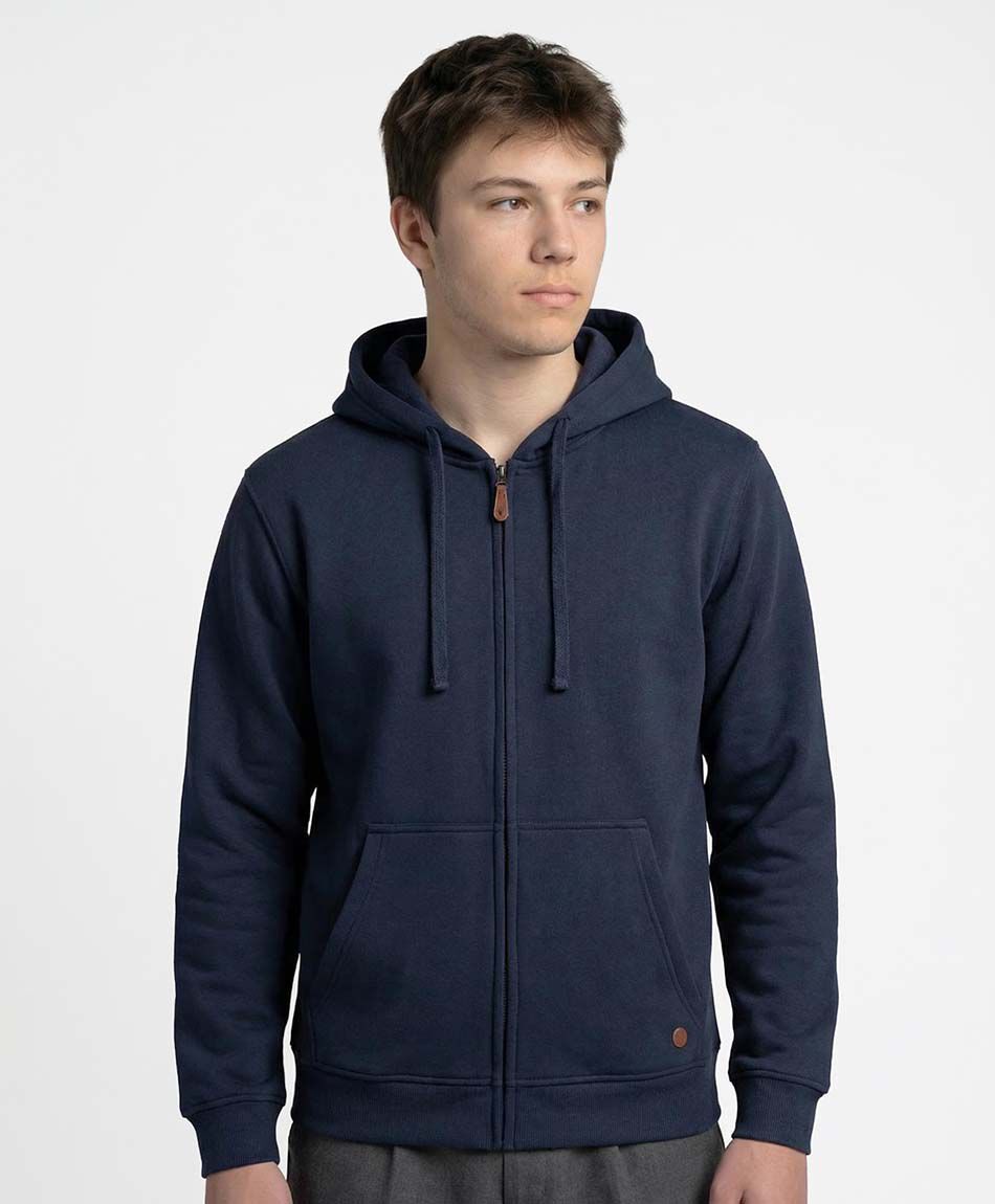 Poler&oacute;n escolar full zipper navy