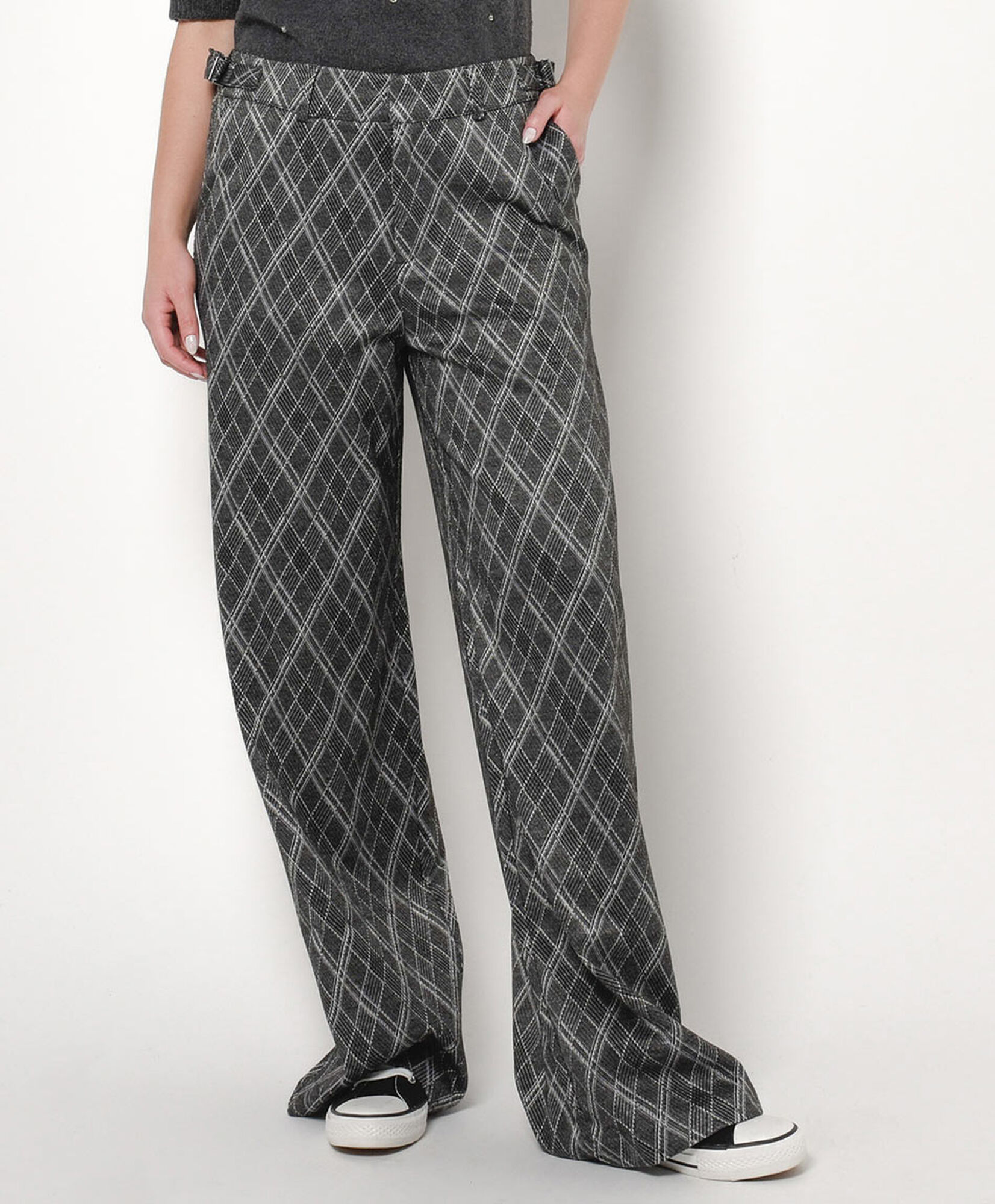 Pantalón mujer escocés wide Pantalón mujer escocés wide