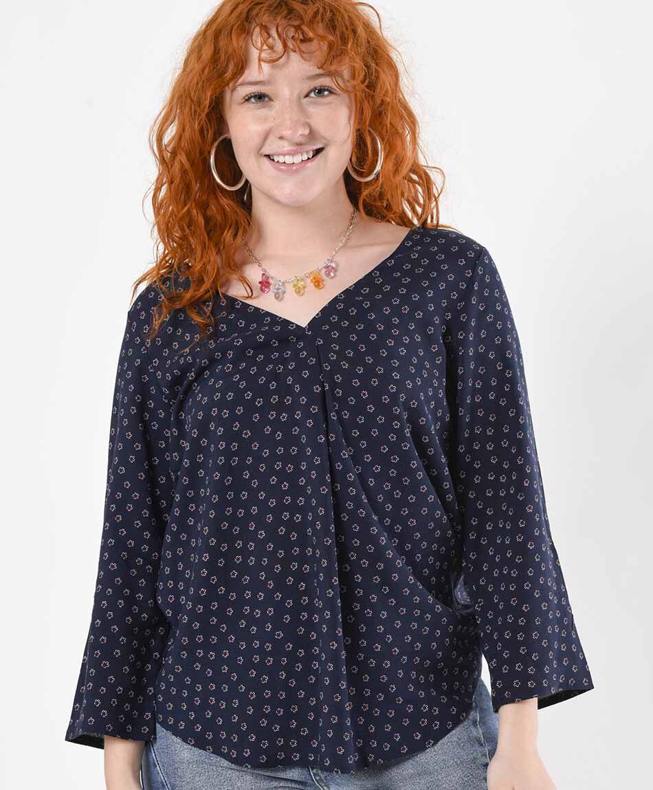 Blusa mujer florcitas