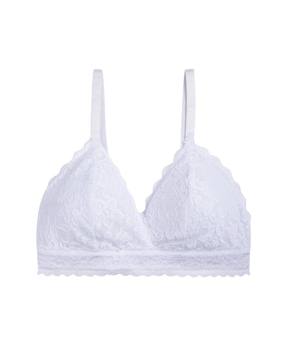 Bralette mujer triangular encajes