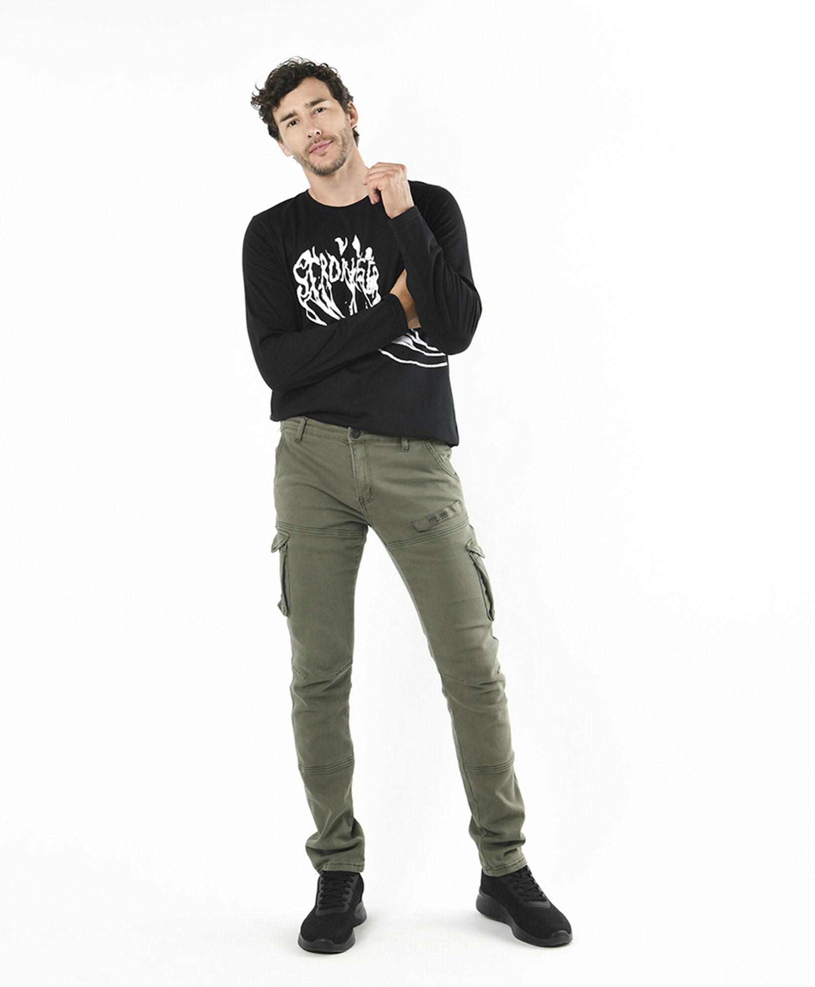 Jeans hombre cargo skinny fit Jeans hombre cargo skinny fit