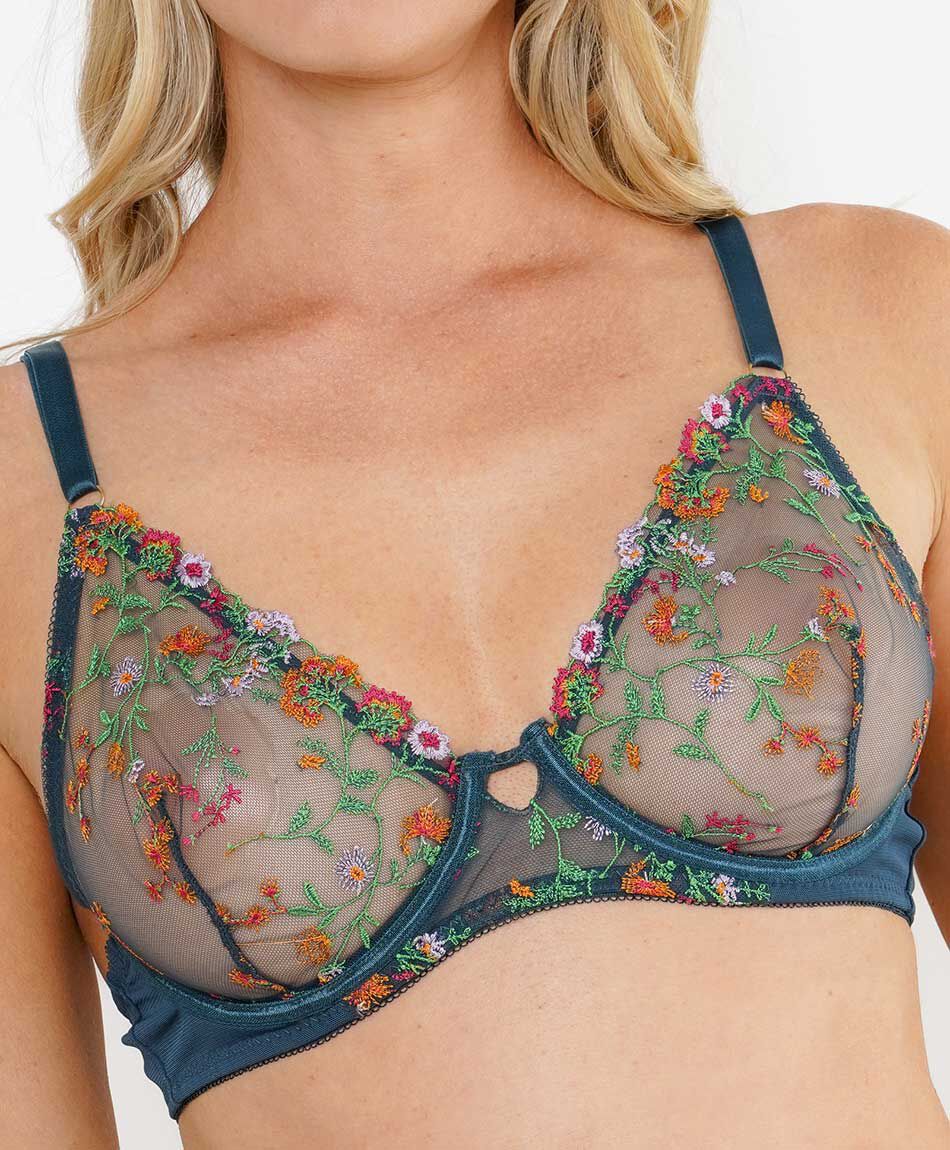 Sost&eacute;n mujer mix flores bordadas