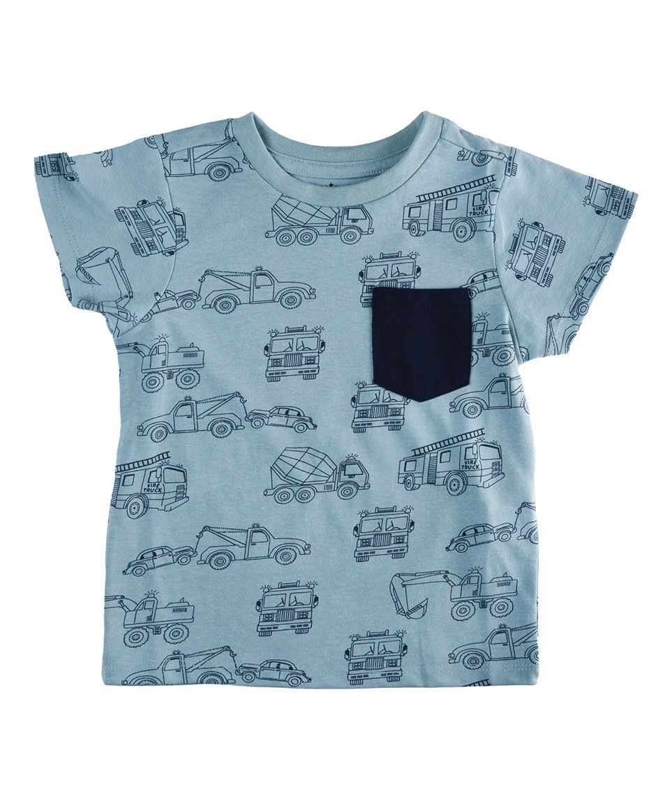 Polera manga corta cuello redondo