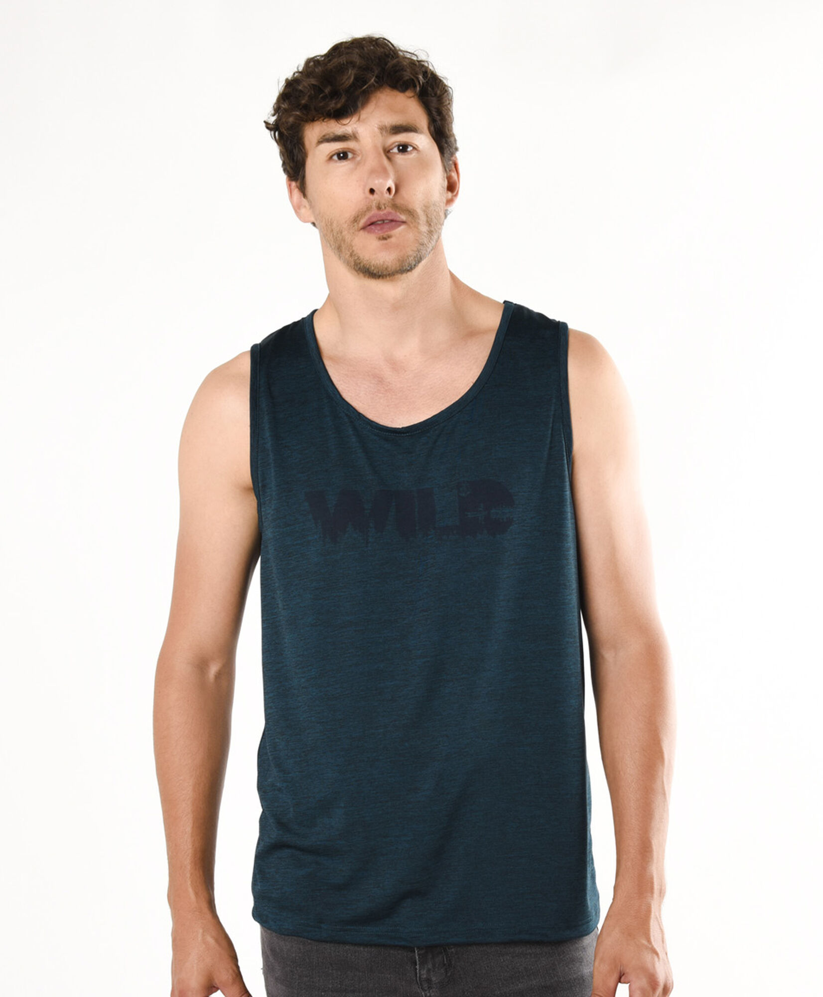 Polera hombre wild sin mangas Polera hombre wild sin mangas