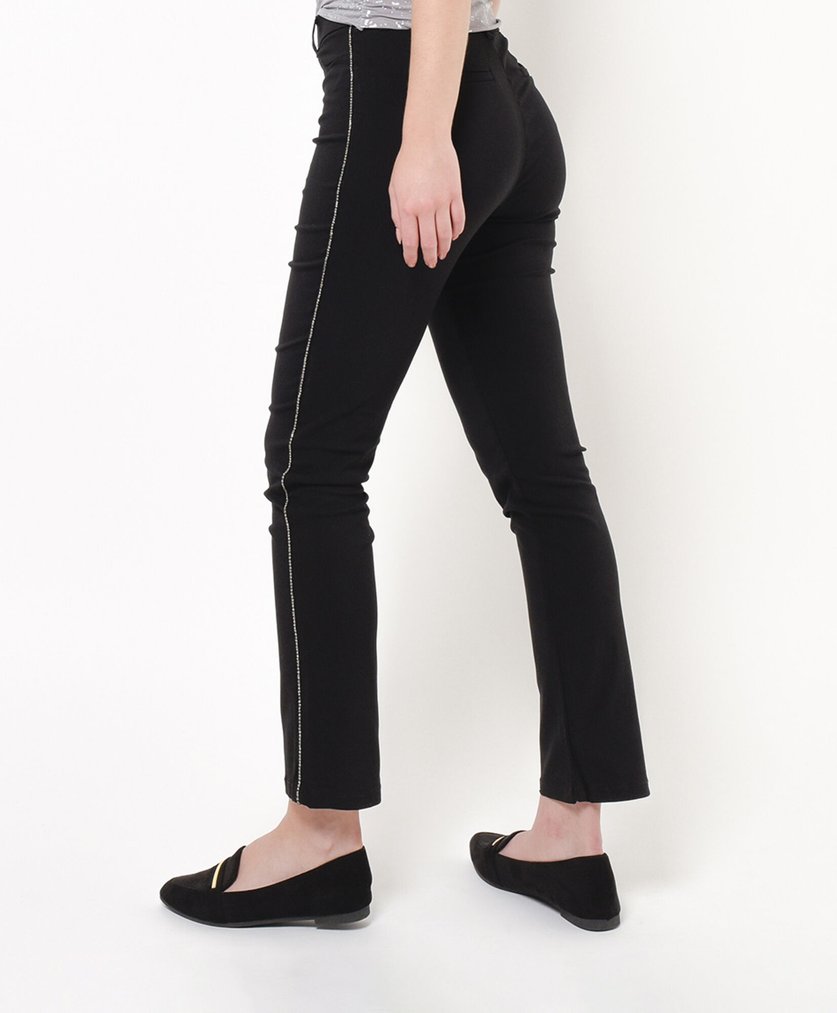 Pantalón mujer línea brillante Pantalón mujer línea brillante