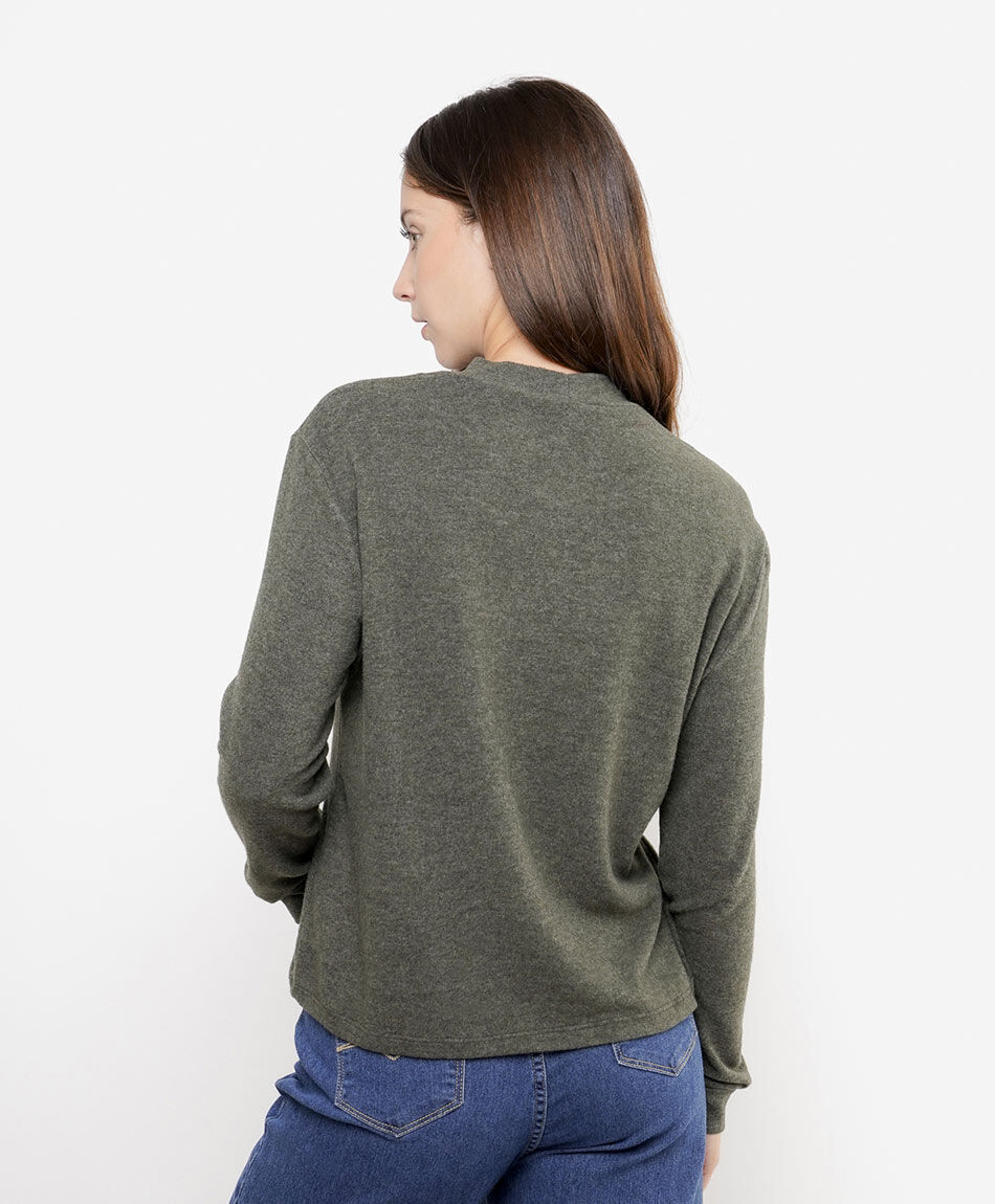 Polera mujer cuello medio