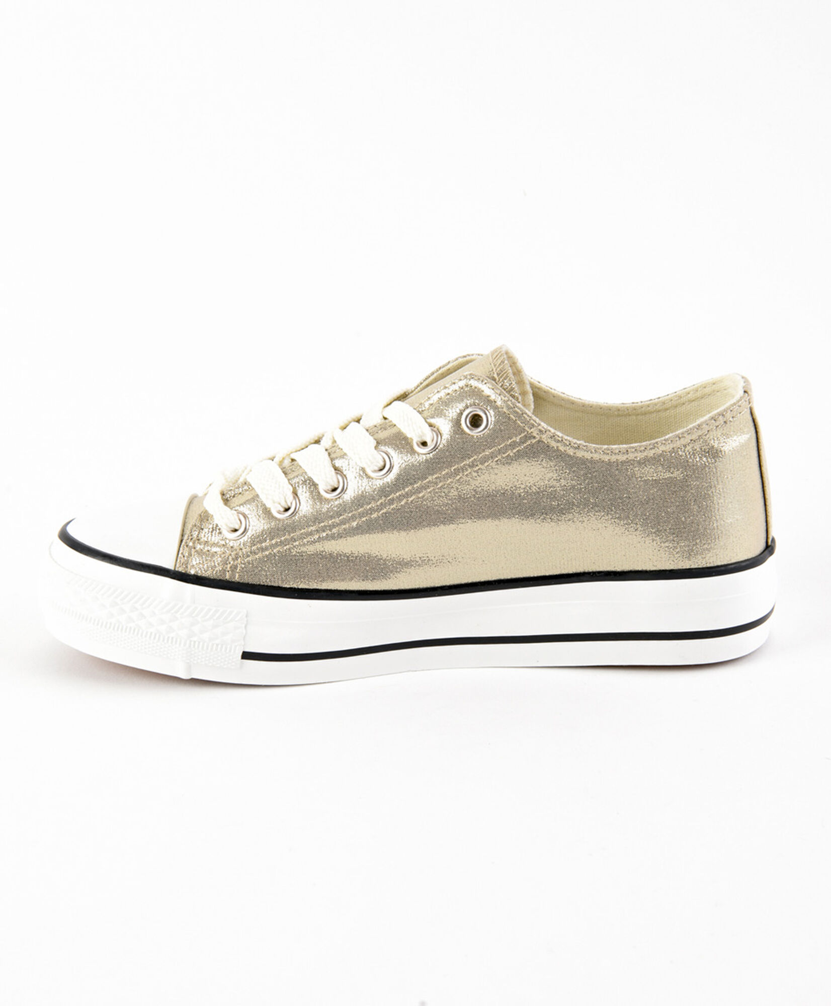 Zapatilla mujer brillante dorada Zapatilla mujer brillante dorada