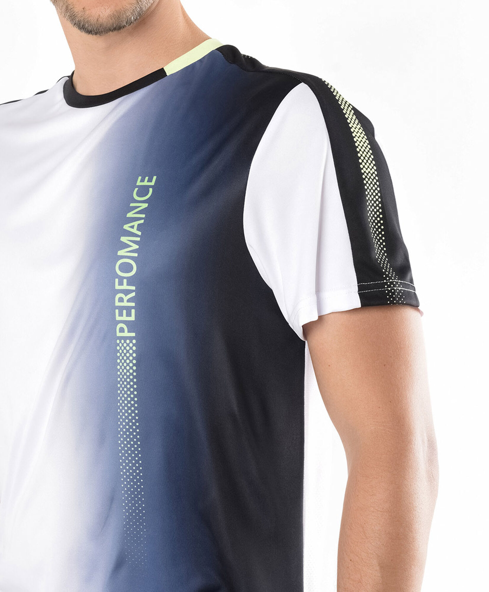 Polera deportiva hombre degradé Polera deportiva hombre degradé
