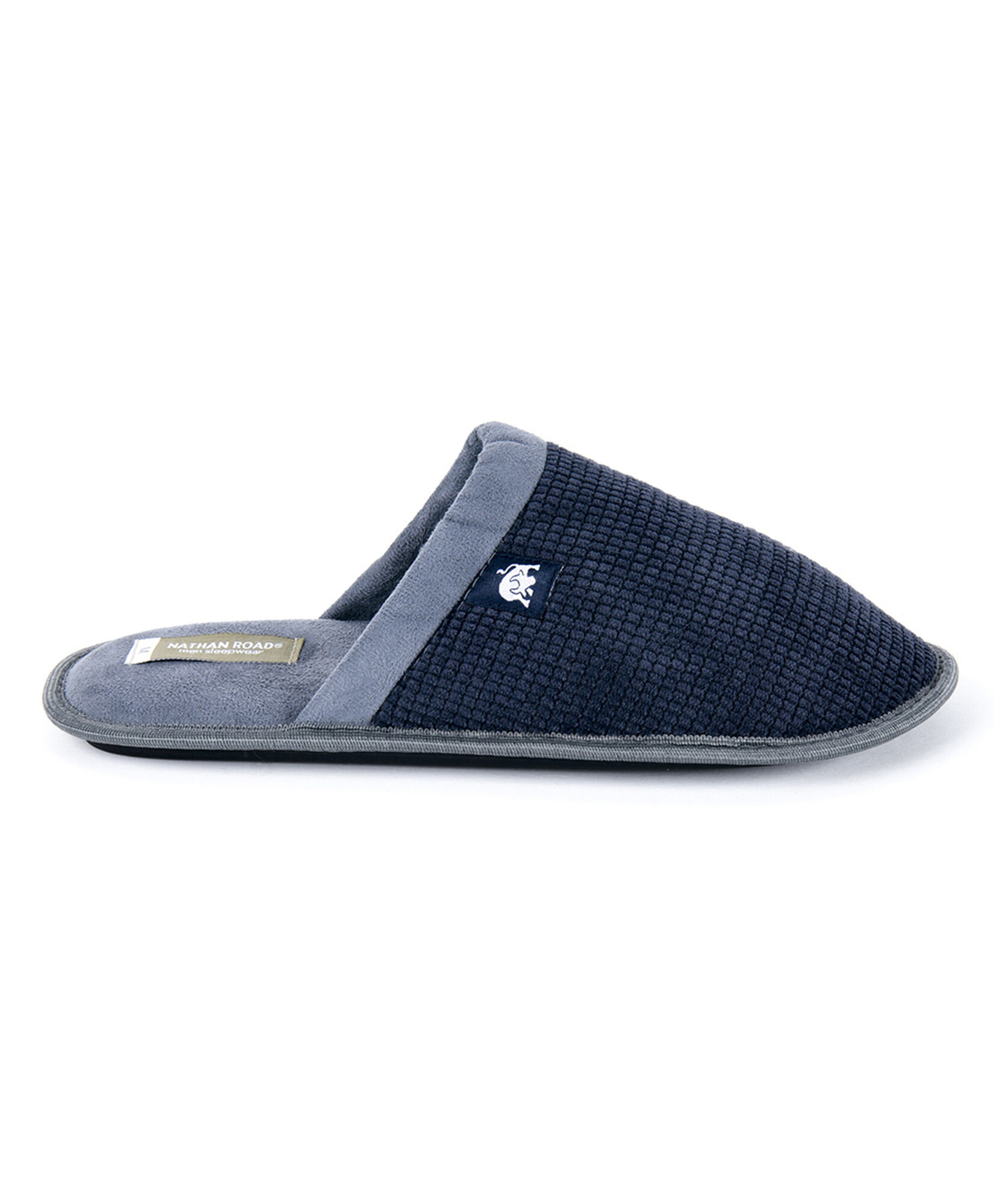 Pantufla hombre textura azul Pantufla hombre textura azul