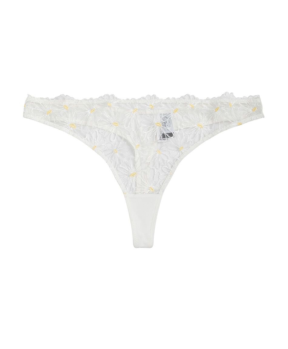 Colaless mujer blanco margaritas