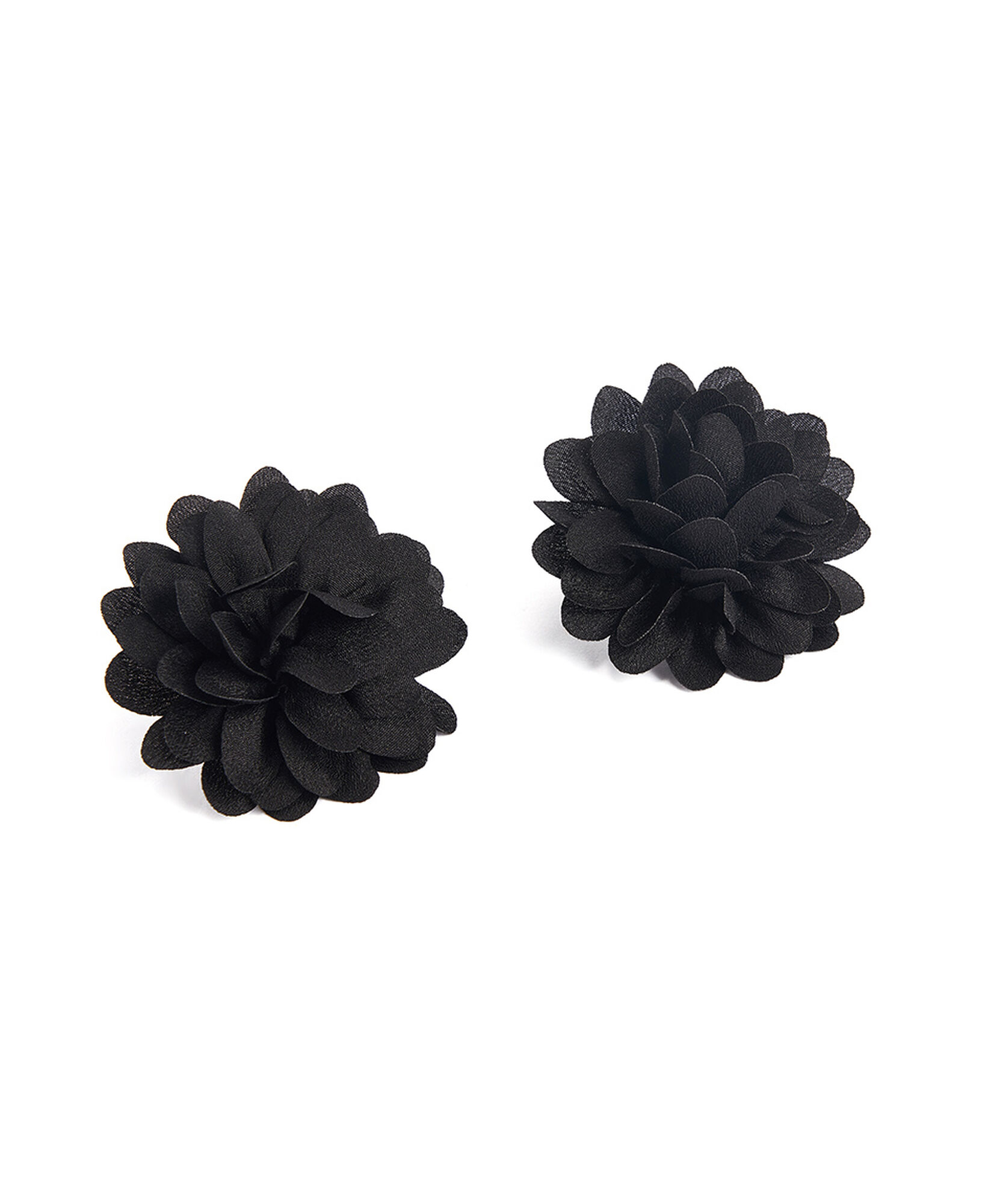 Aros mujer flor black Aros mujer flor black