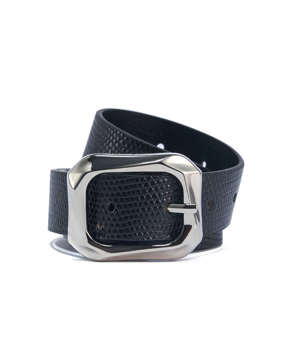 Cintur&oacute;n mujer hebilla cuadrada