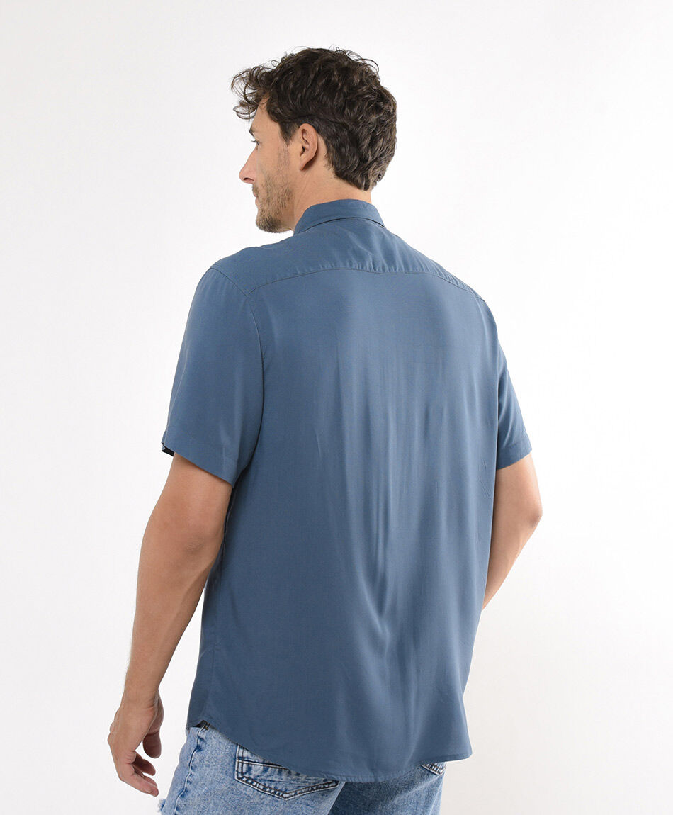 Camisa hombre b&aacute;sica lisa