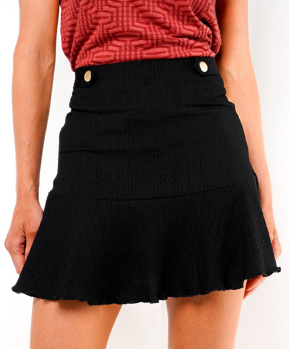 Mini falda mujer short elasticada