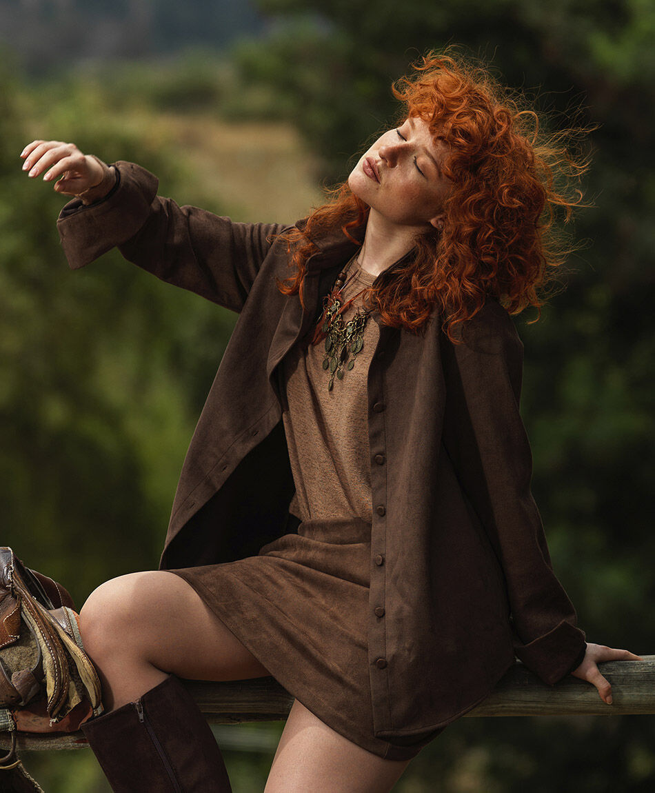 Chaqueta mujer oto&ntilde;al color tierra