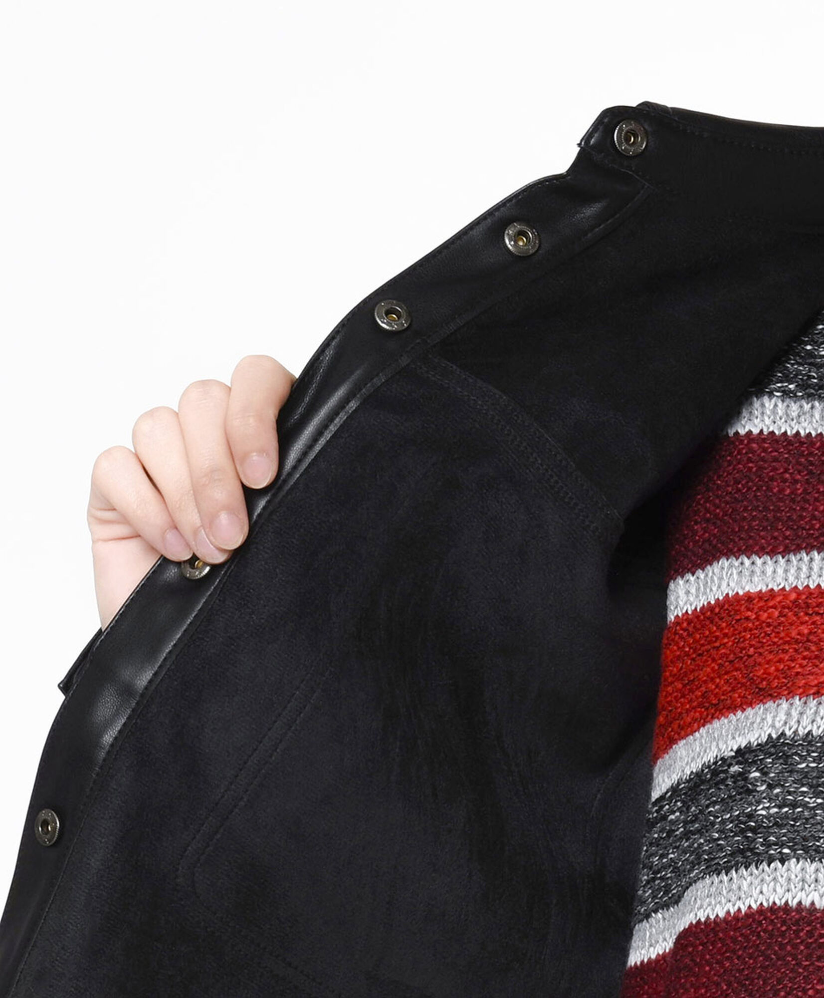 Chaqueta mujer cuerina bolsillos Chaqueta mujer cuerina bolsillos