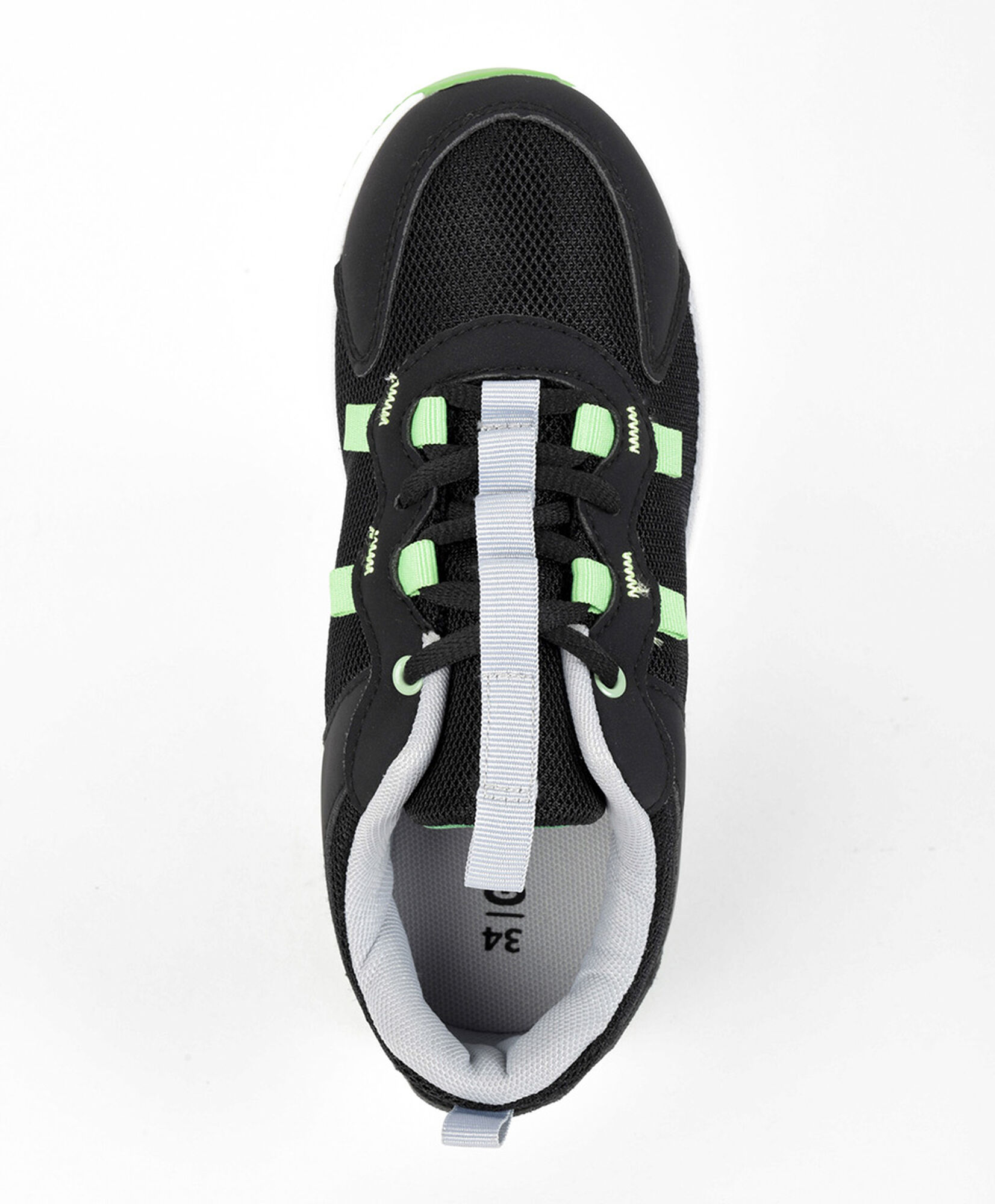 Zapatilla niño (32 a 37) negro y verde Zapatilla niño (32 a 37) negro y verde