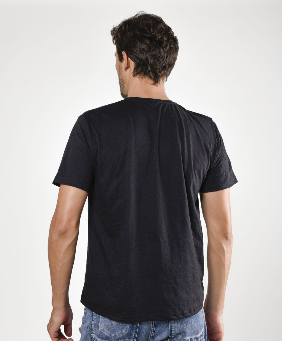 Polera manga corta cuello redondo