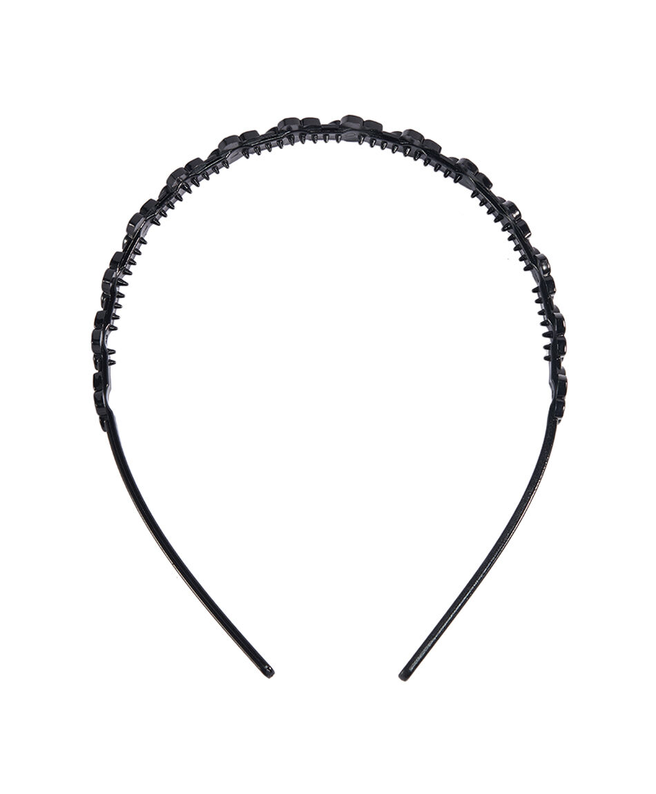 Cintillo mujer flores black