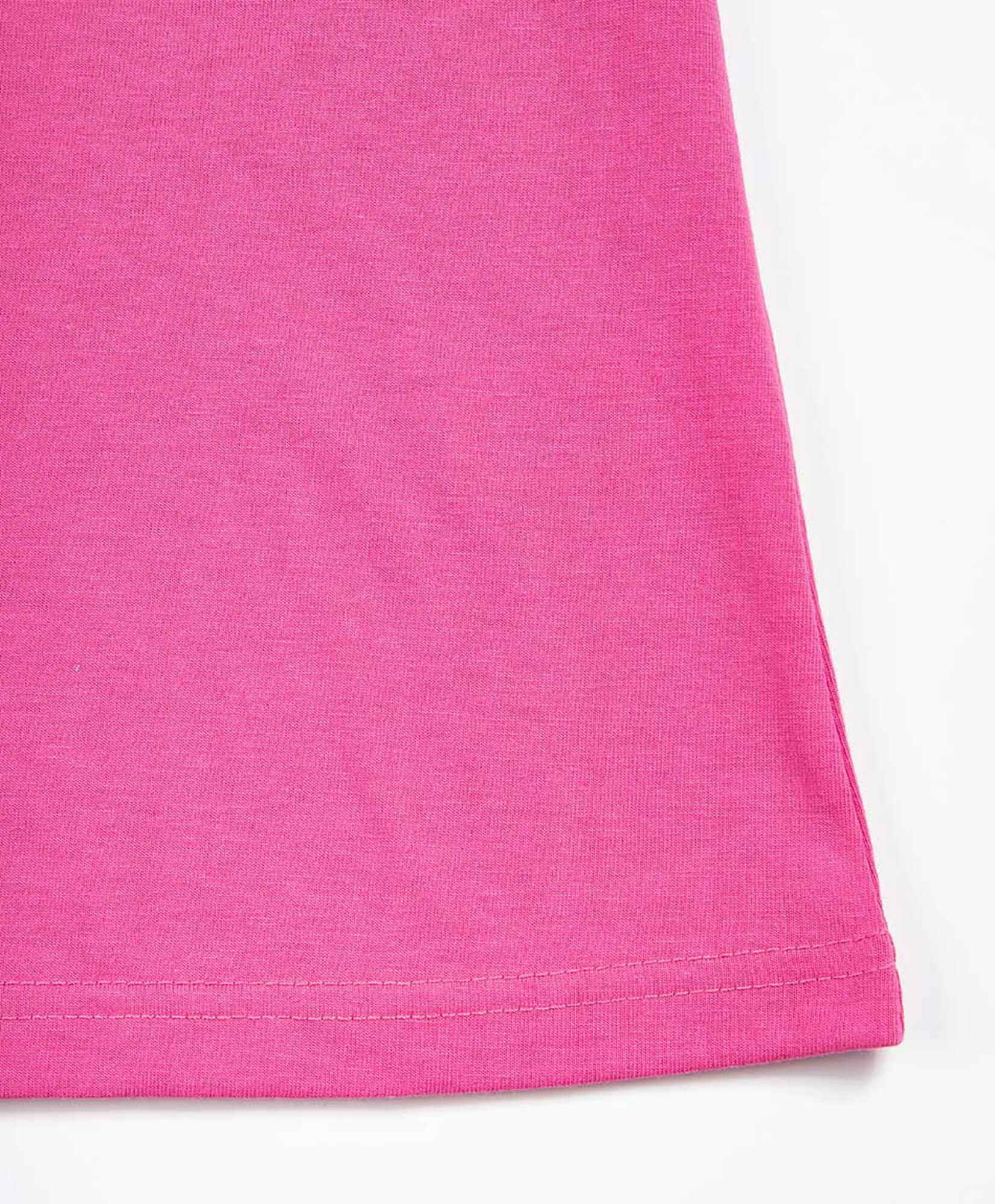 Polera niña fucsia corazón Polera niña fucsia corazón
