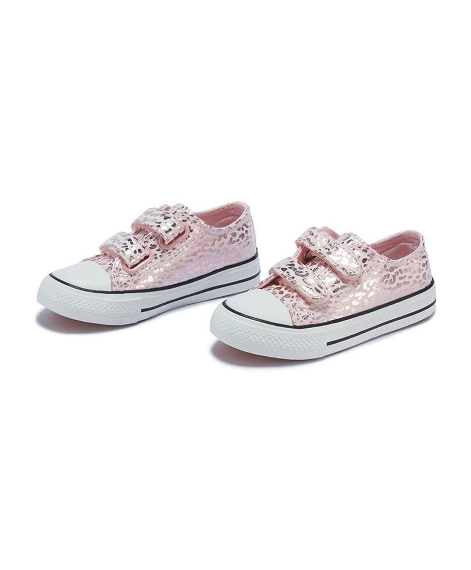 Zapatilla ni&ntilde;a velcro rose