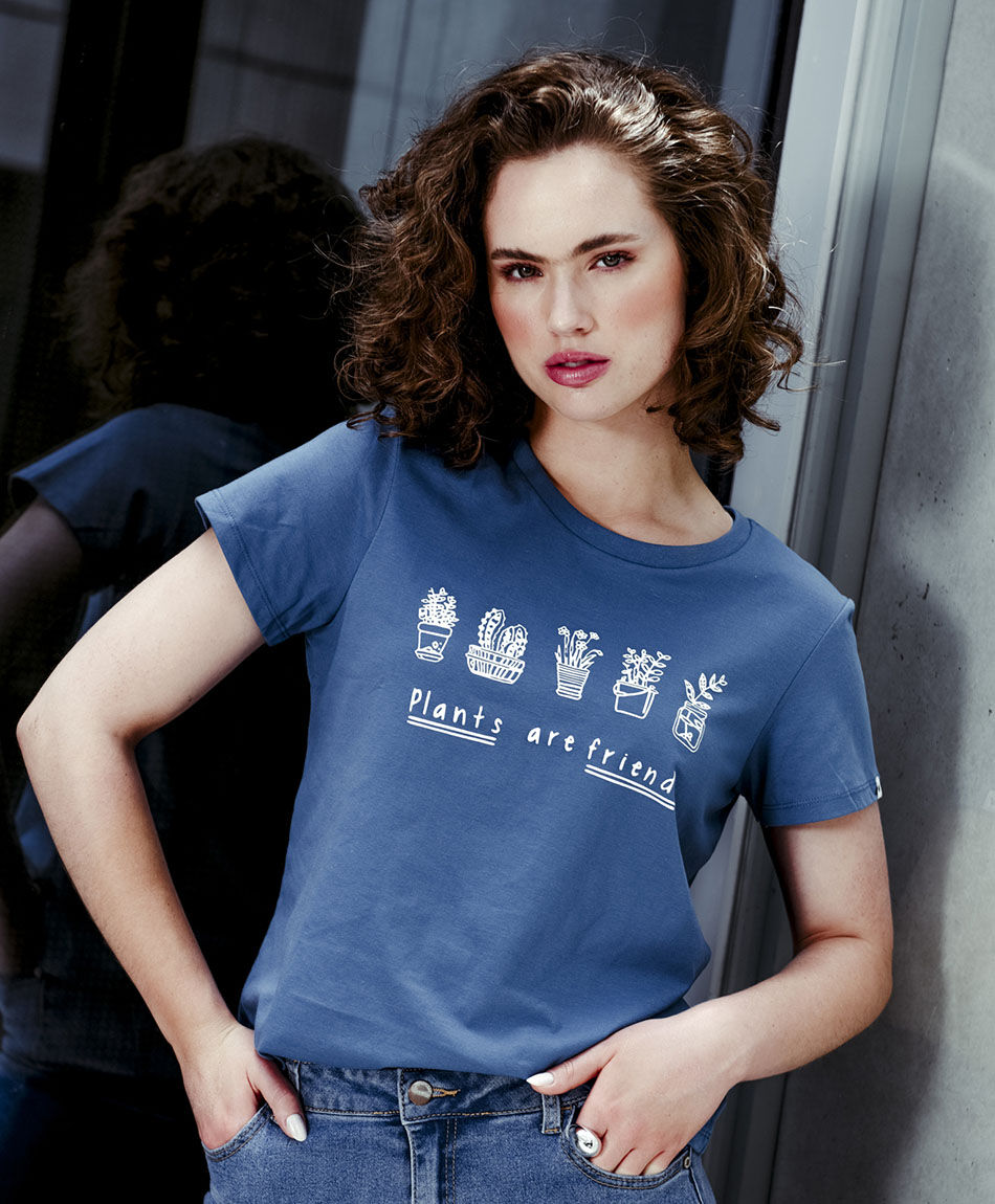 Polera mujer plantas