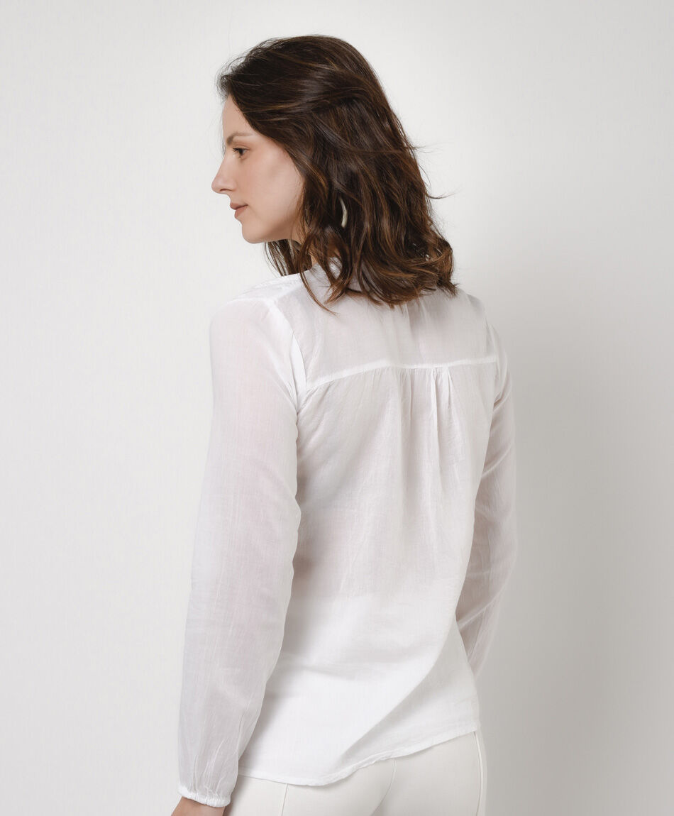 Blusa mujer bordado frontal