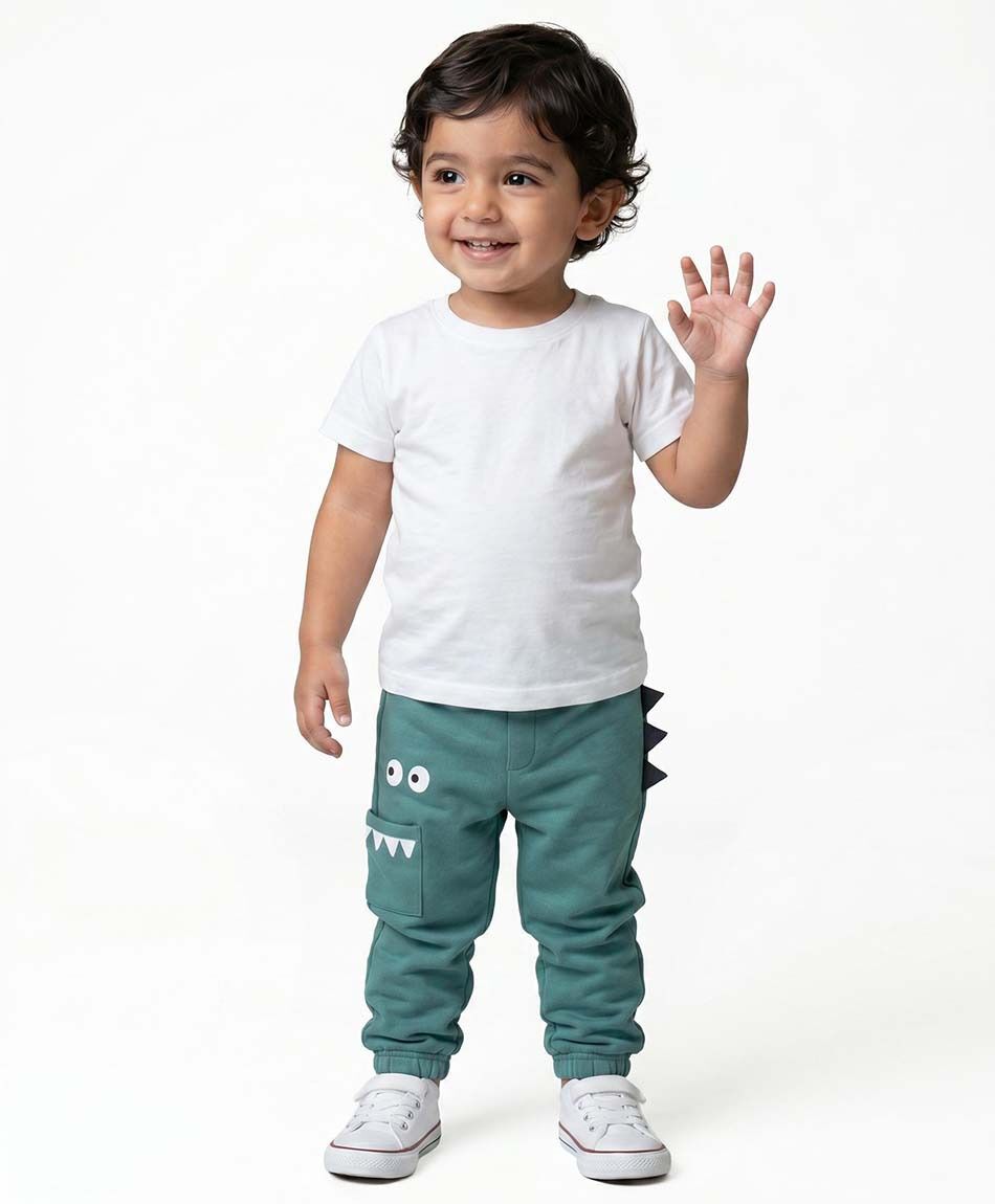 Pantal&oacute;n buzo beb&eacute; carita relieve