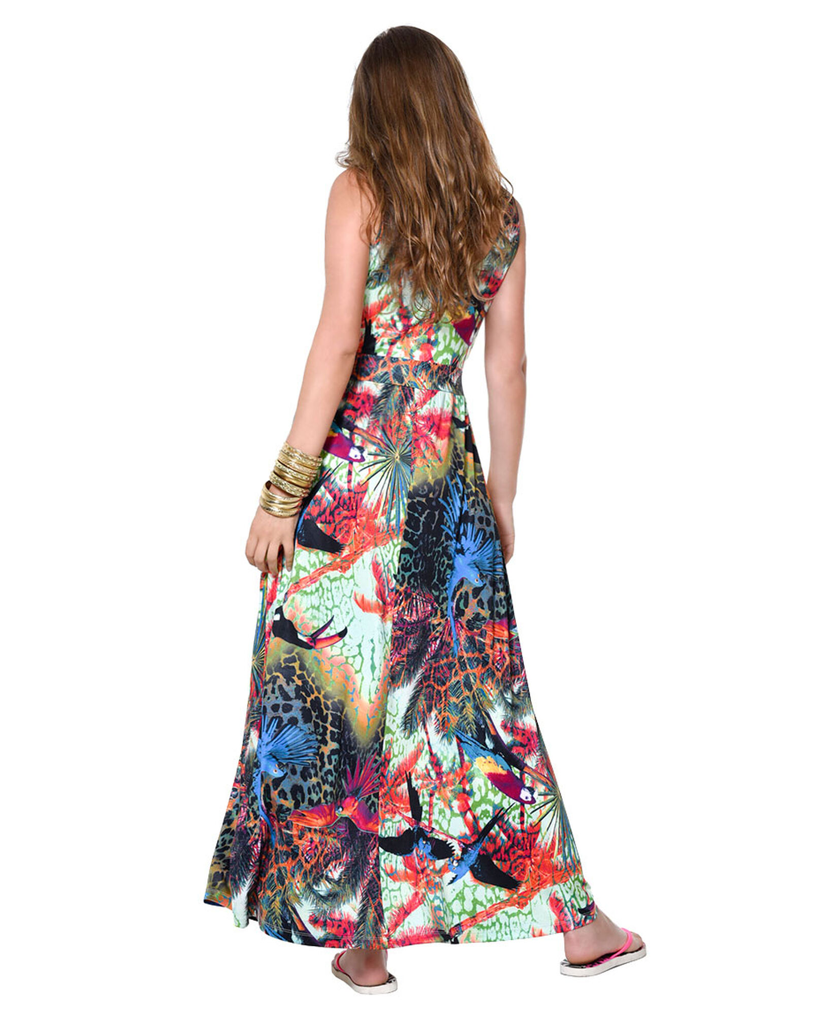 Vestido estampado tropical Vestido estampado tropical