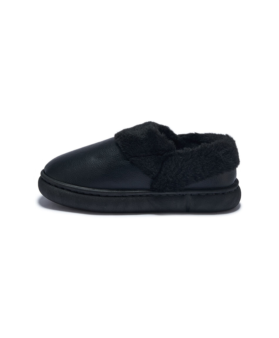 Zapatillas de descanso mujer peludo black