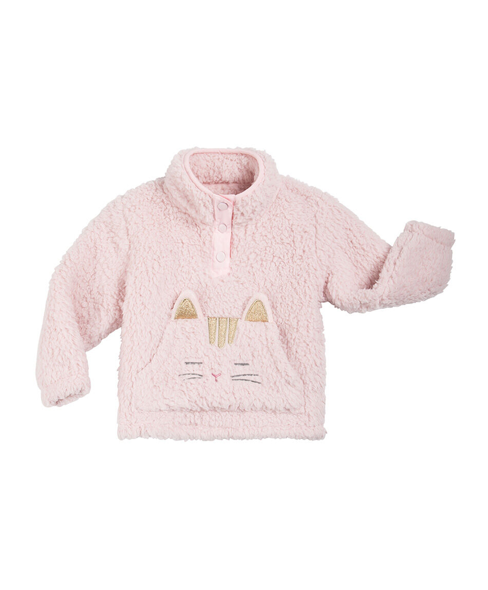 Poler&oacute;n beb&eacute; gato rosa