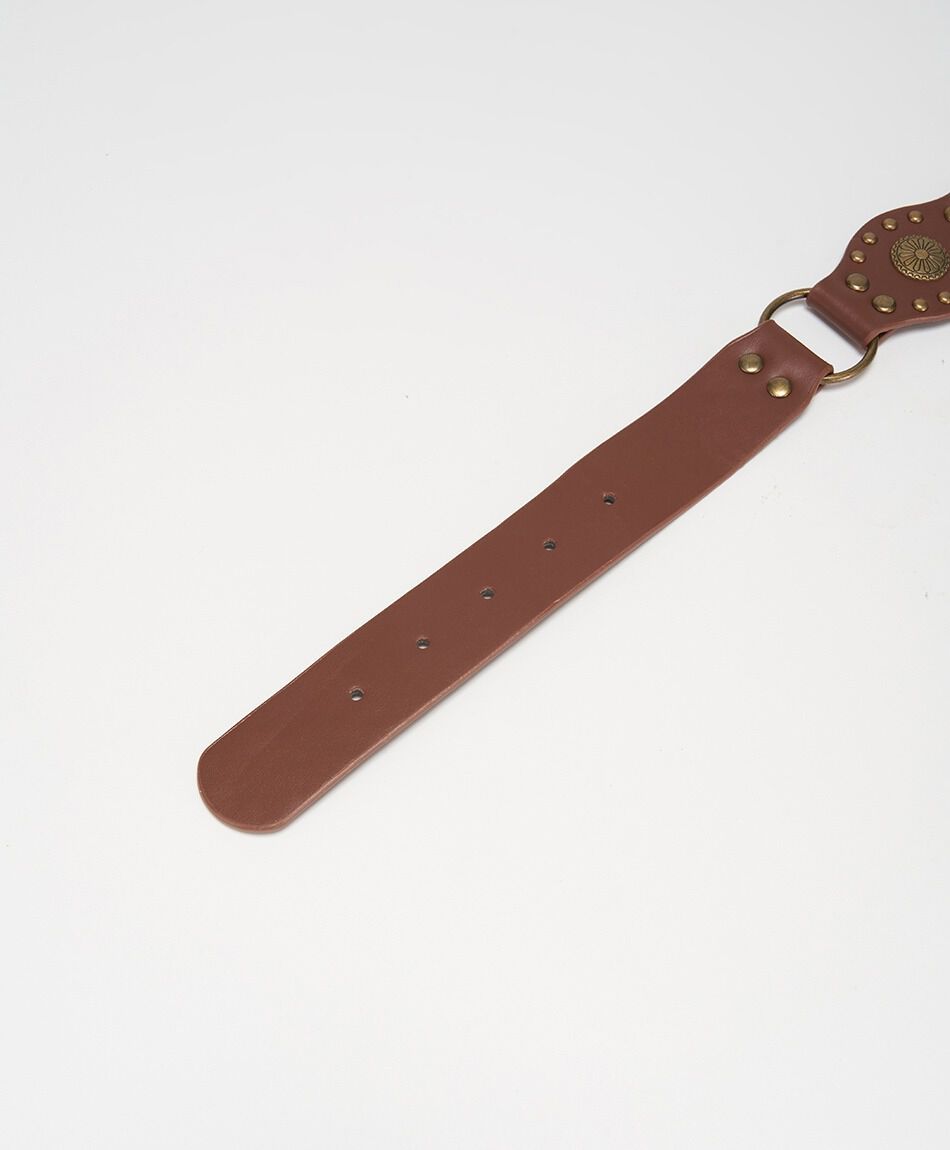 Cintur&oacute;n mujer cadena hebilla flor