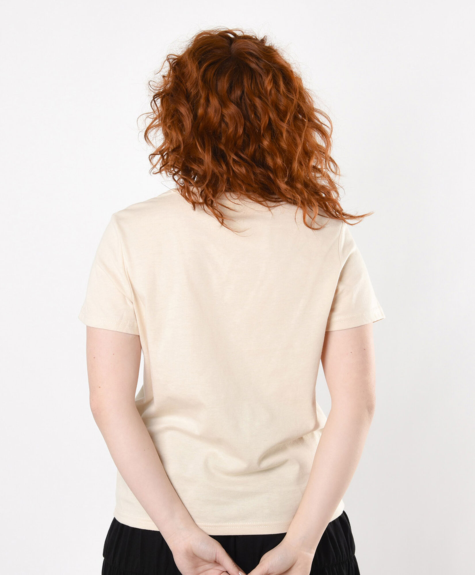 Polera mujer estampado frase con brillos Polera mujer estampado frase con brillos