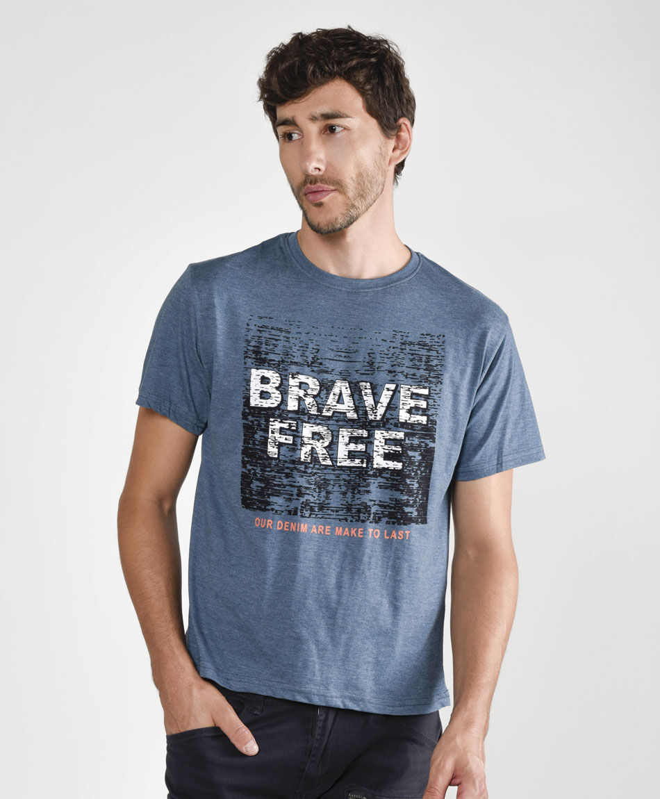 Polera manga corta cuello redondo