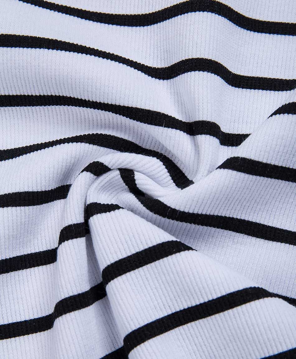 Polera ni&ntilde;a l&iacute;neas gris