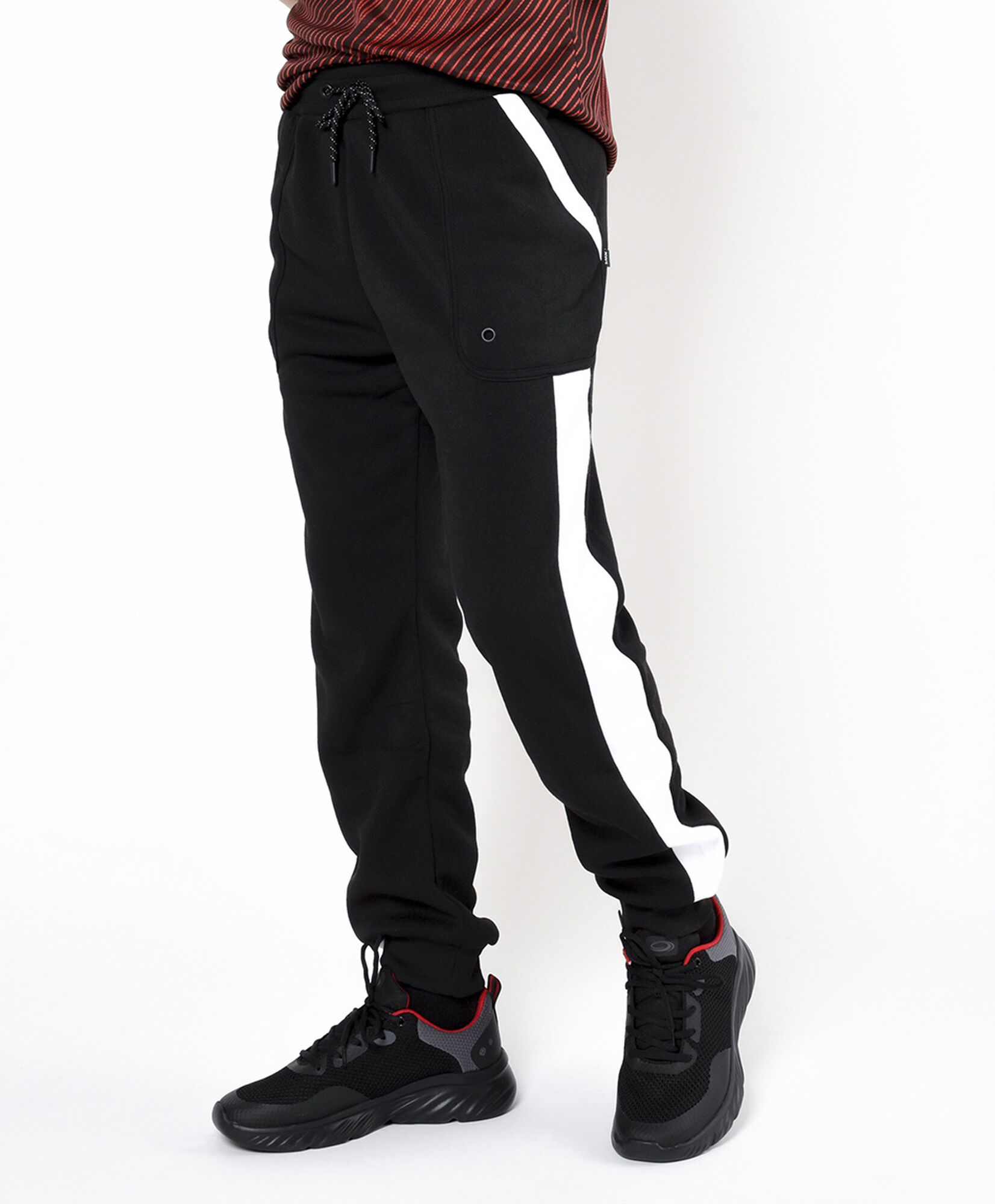 Pantalón de buzo hombre línea lateral Pantalón de buzo hombre línea lateral