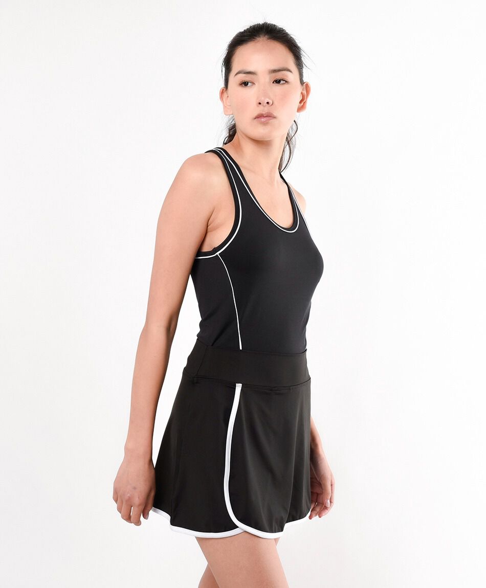 Falda deportiva mujer short piping