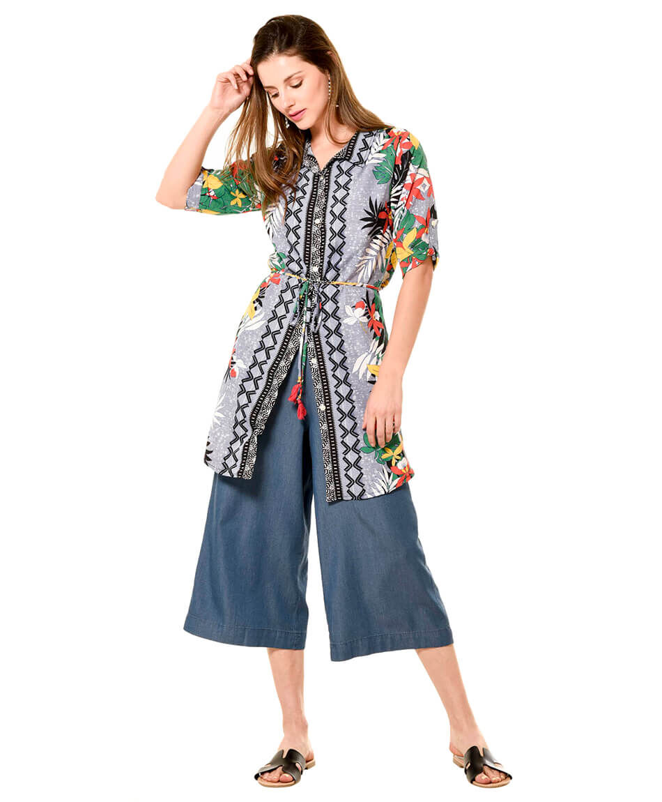 Blusa larga compose