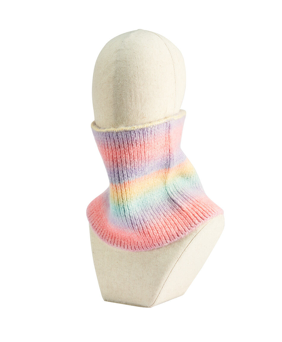 Cuello infantil l&iacute;neas arco&iacute;ris