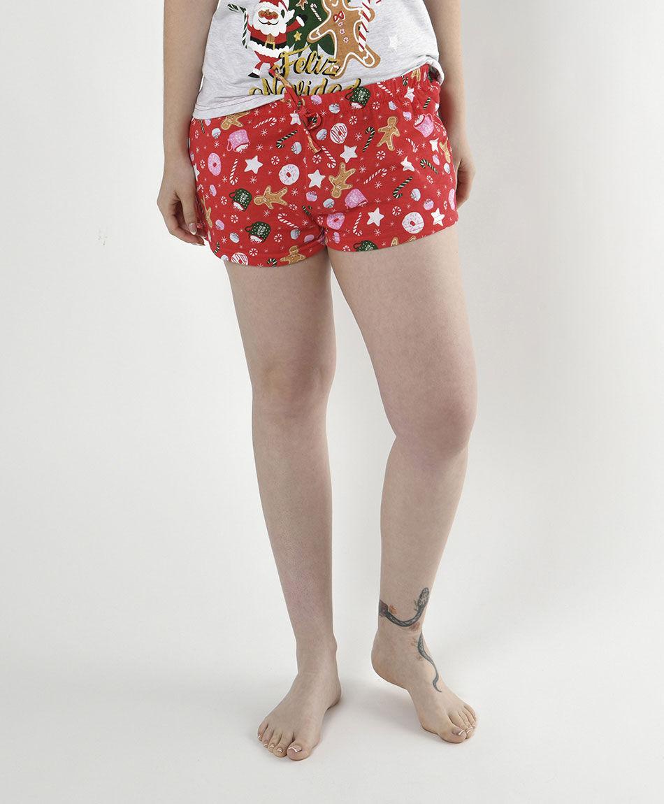 Pijama mujer navidad short